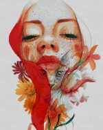 Abstract Woman paint by numbers