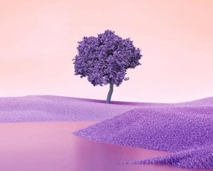 Purple Tree Paint By Numbers