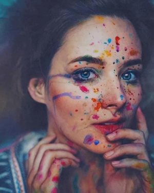 Colors Splash Girl Paint By Numbers