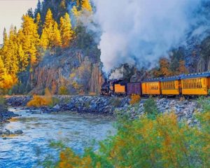 Durango Train Railway Paint By Numbers
