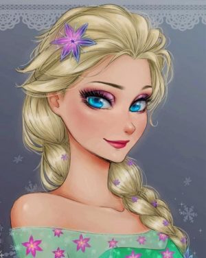 Frozen Elsa paint by numbers
