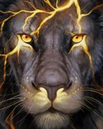 Lightning Lion Paint By Numbers