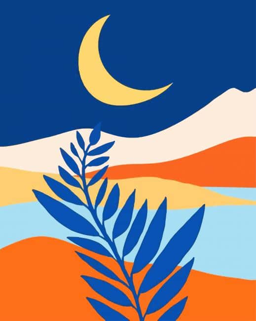 Illustration Landscape Paint By Numbers