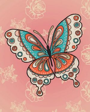Mandala Butterfly Paint By Numbers