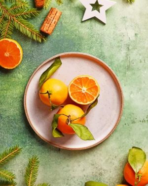 Orange Fruit paint by numbers