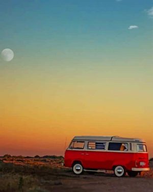 Red Van paint by numbers