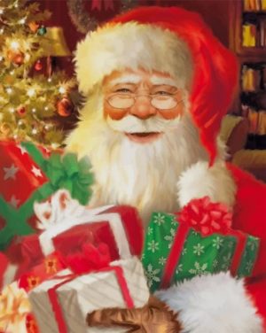 Happy Santa Claus Paint By Numbers