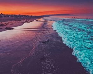Sundown Beach Paint By Numbers