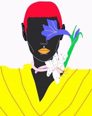 Illustration Woman Paint By Numbers