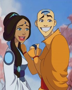 Aang And Katara Paint By Numbers