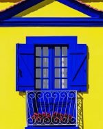 Blue And Yellow House Paint By Numbers