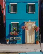 Blue House Burano Paint By Numbers