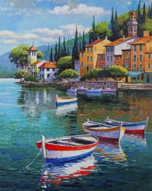 Fishing Boats Paint By Numbers