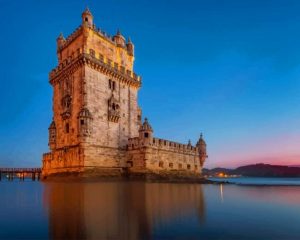 Belem Tower Portugal paint by numbers