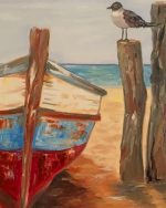 Seaside Boat Paint By Numbers