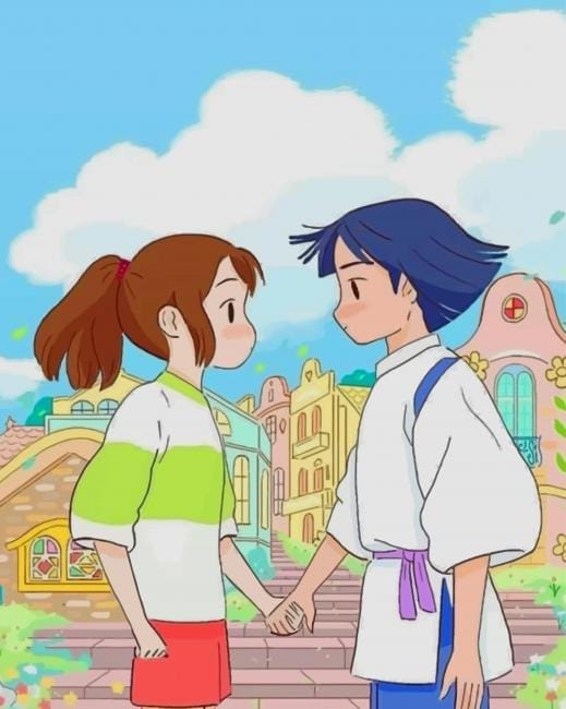 Haku And Chihiro Paint By Numbers