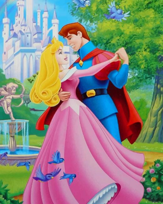 Aurora And Prince Dancing Paint By Numbers