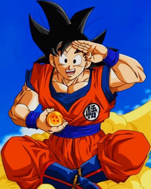 Dragon Ball Goku Paint By Numbers