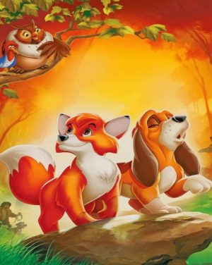 The Fox And The Hound Paint By Numbers