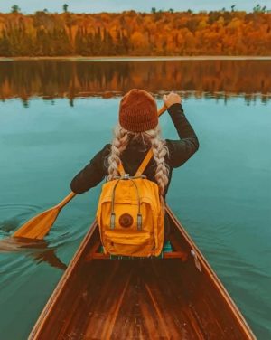 Girl In A Boat paint by numbers