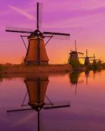 The Kinderdijk windmills Paint By Numbers
