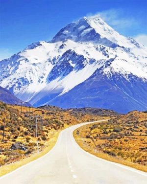 Aoraki Mountain New Zealand Paint By Numbers