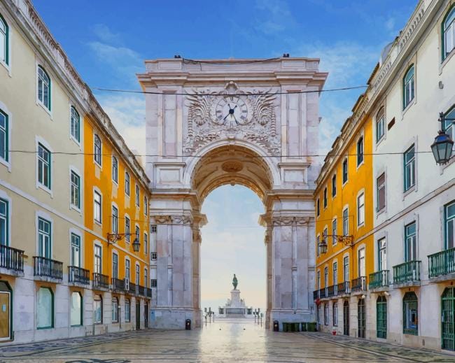 Praca Do Comercio Paint By Numbers