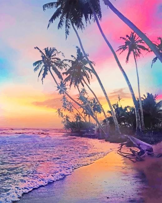 Rainbow Beach Paint By Numbers