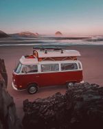 Campervan In The Beach Paint By Numbers