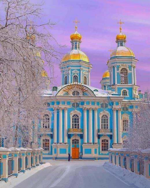Saint Nicholas Naval Cathedral Paint By Numbers