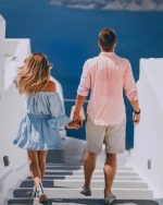 Couple In Santorini Paint By Numbers