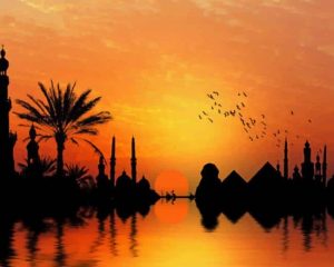 Sunset Nile River Paint By Numbers