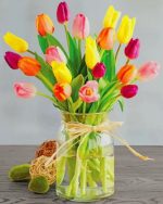 Tulips Bouquet paint by numbers