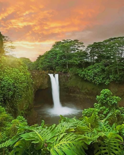 Wailuku River State Park Paint By Numbers