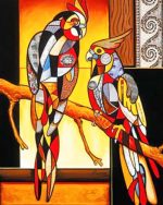 Abstract Parrots Paint By Numbers