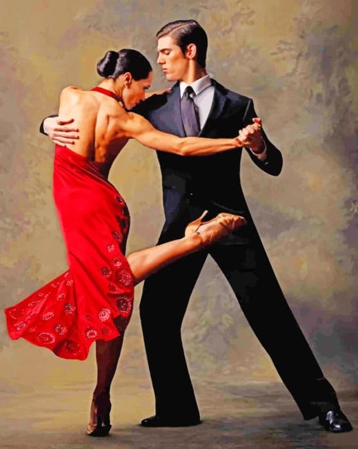Tango Dancers Paint By Numbers