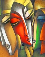 Abstract Faces Paint By Numbers