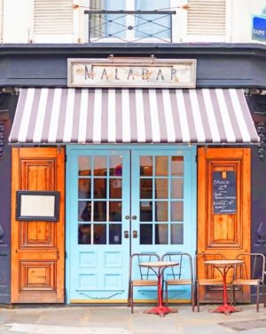 Paris Cafe Paint By Numbers