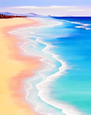 Blue Oceanside paint by numbers