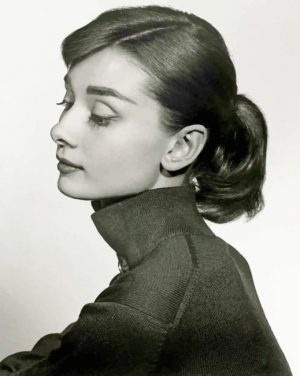 Black And White Audrey Hepburn Paint By Numbers