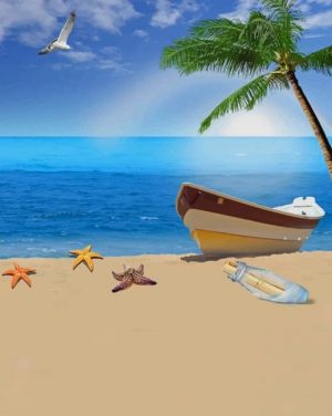 Seaside Boat Paint By Numbers