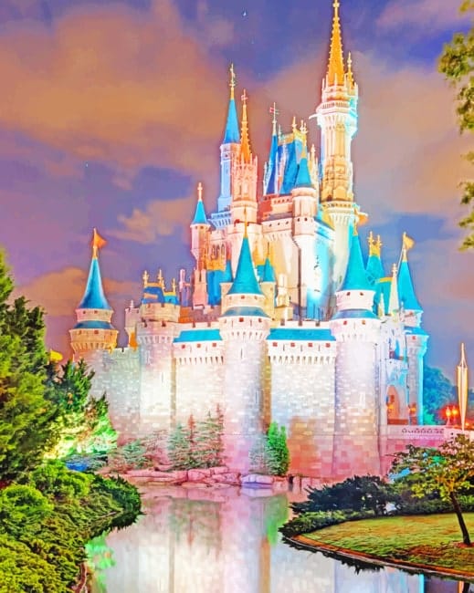 Cinderella Castle Paint By Numbers
