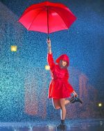 Dancing Girl In Rain Paint By Numbers