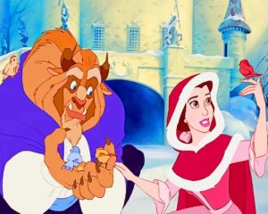 Disney Beauty And Beast paint by numbers