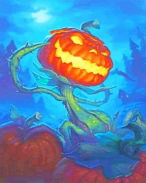 Evil Pumpkin Paint By Numbers