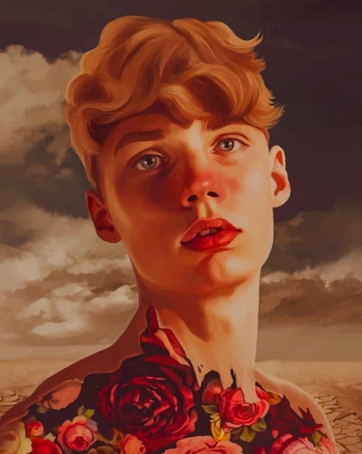 Floral Man Paint By Numbers