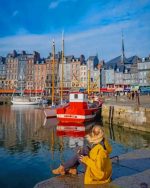 Girl In Amsterdam Harbor Paint By Numbers