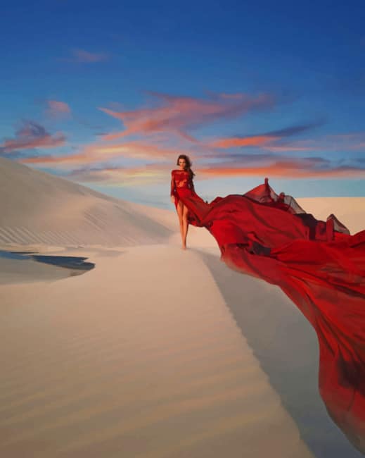 Girl In Desert Paint By Numbers