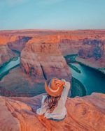 Girl In Glen Canyon National Recreation Area paint by numbers