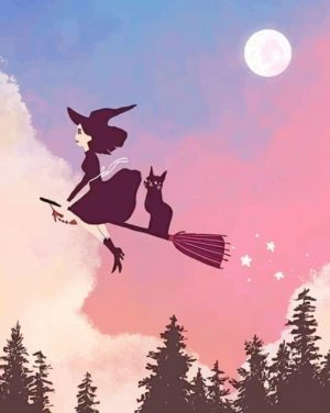 Halloween Witch Paint By Numbers